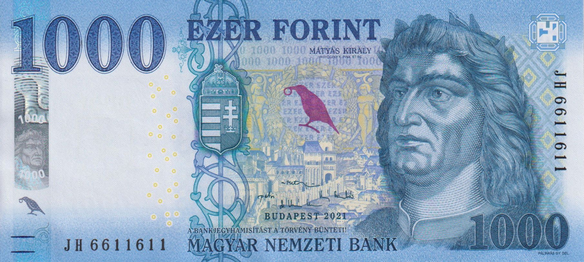 1000 Forint  2021.JH   (L)