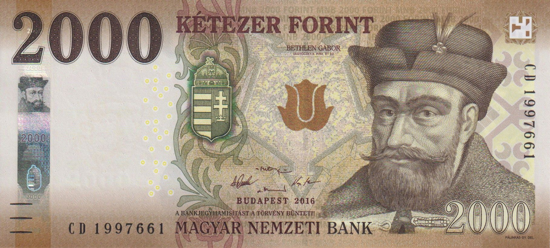 2000 Forint  2016.CD   (L)