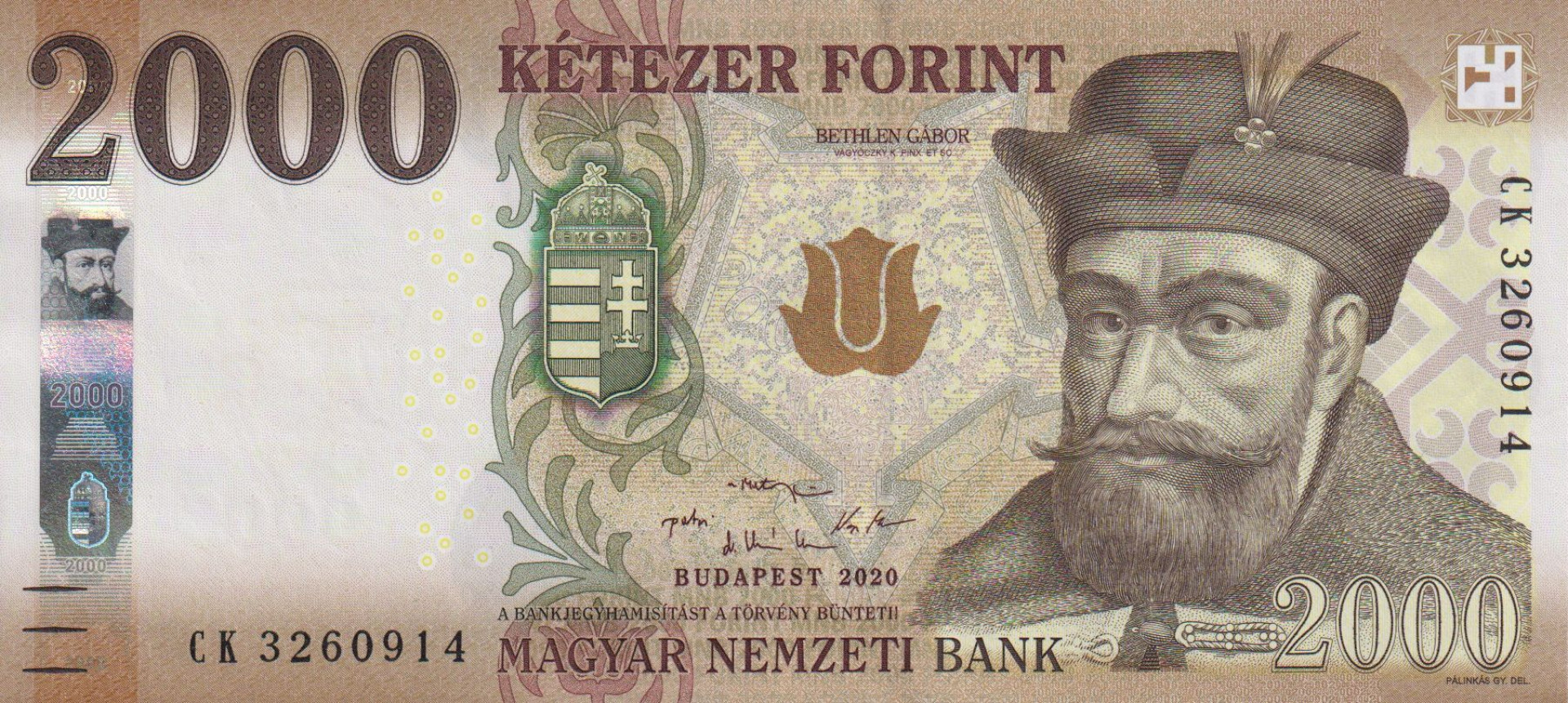 2000 Forint  2020.CK   (L)