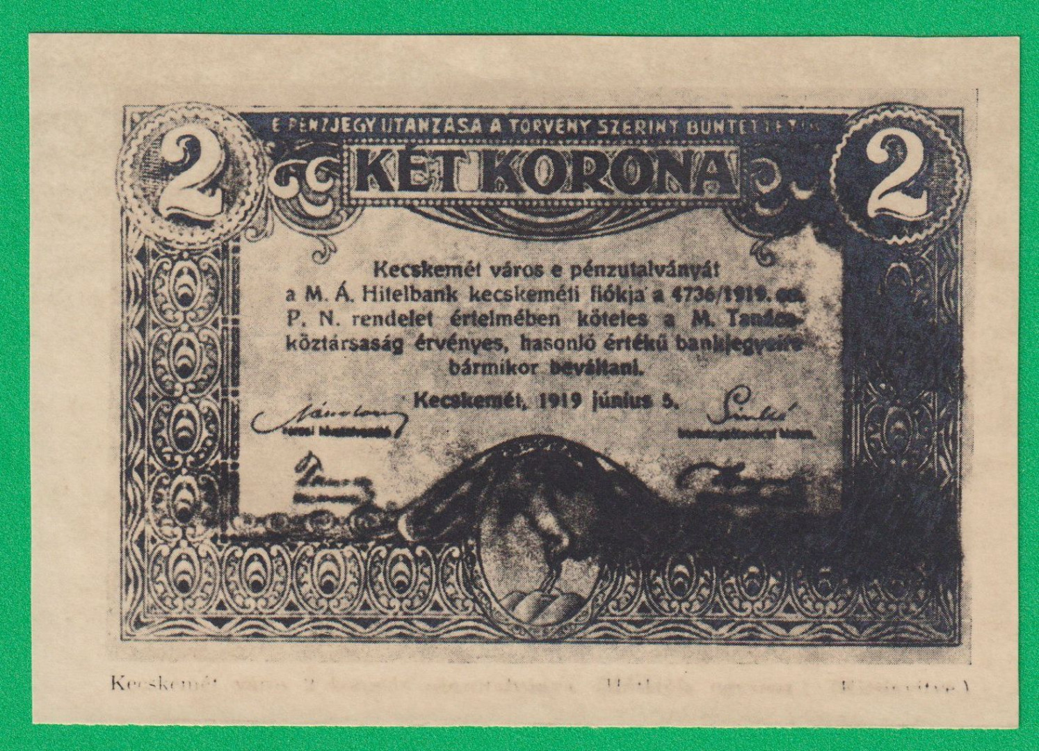 Magyar Tanácsköztársaság pénzei kiállítás melléklete