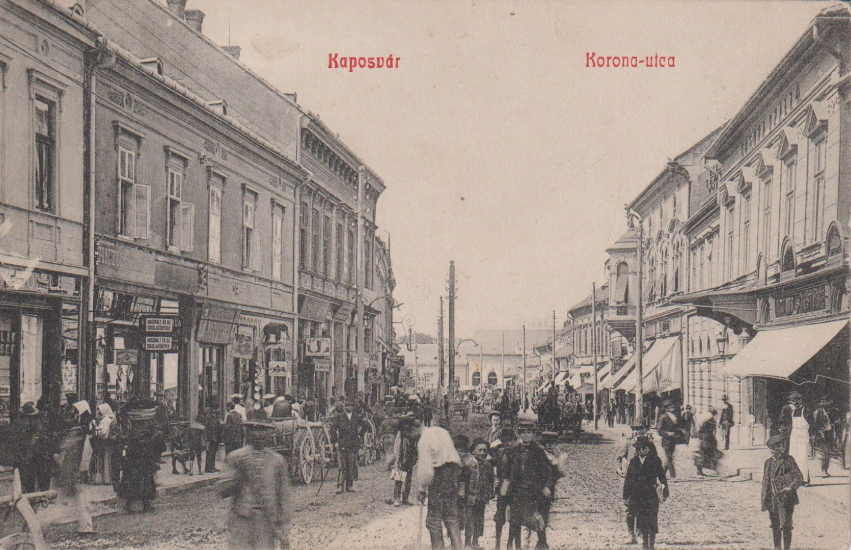 Kaposvár Korona-utca 1903.