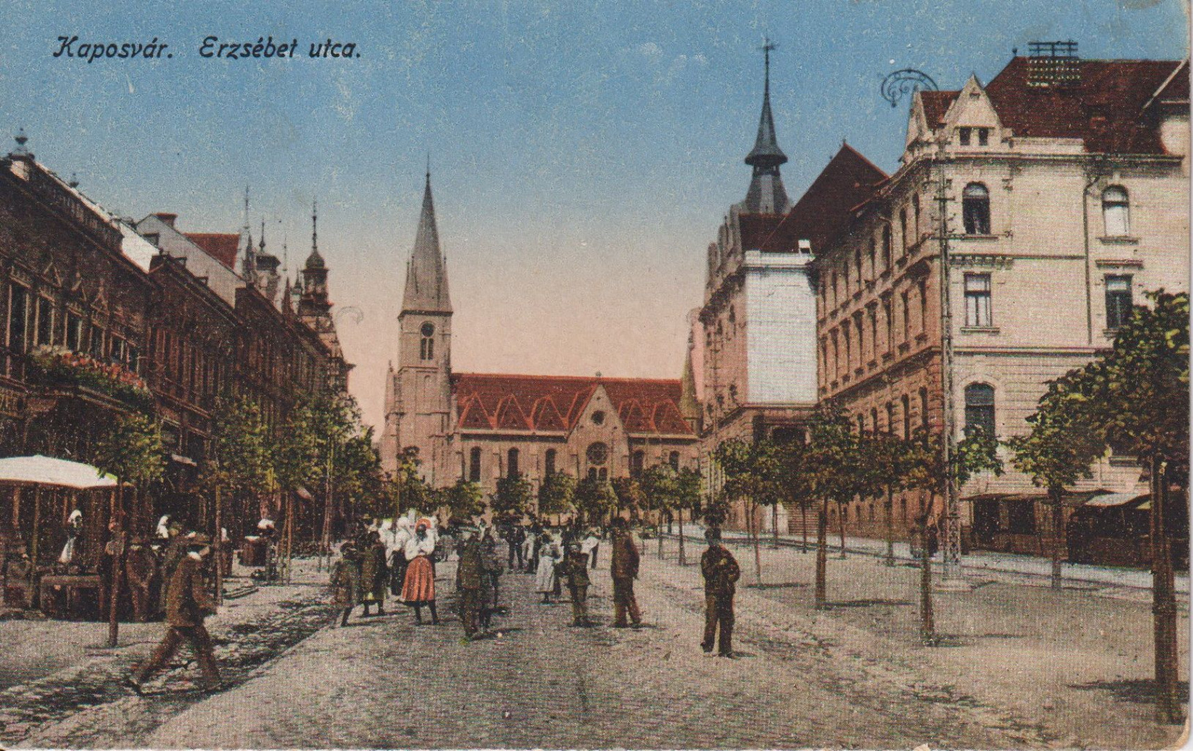 Kaposvár Erzsébet utca 1917.