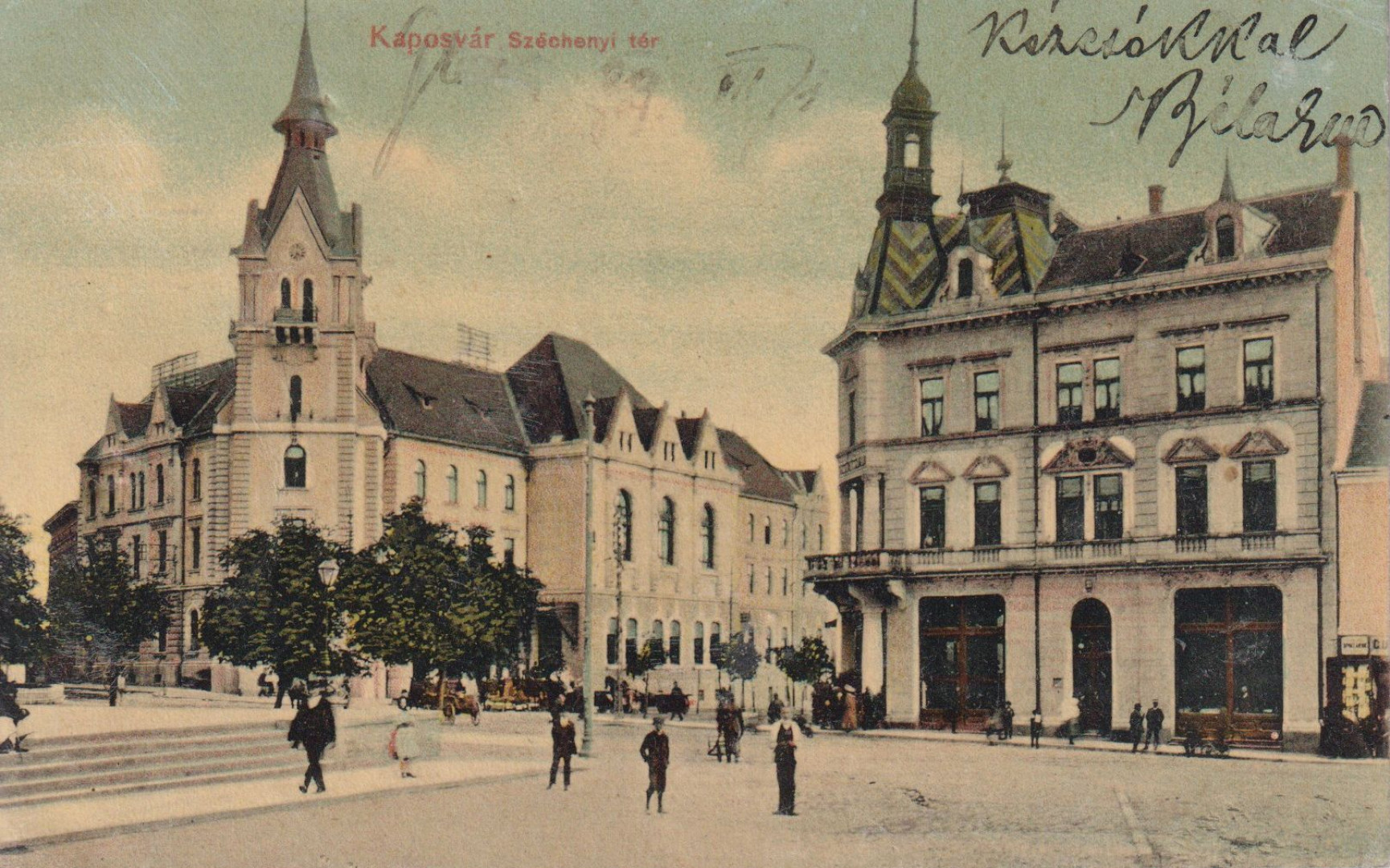 Kaposvár Széchenyi tér 1909.