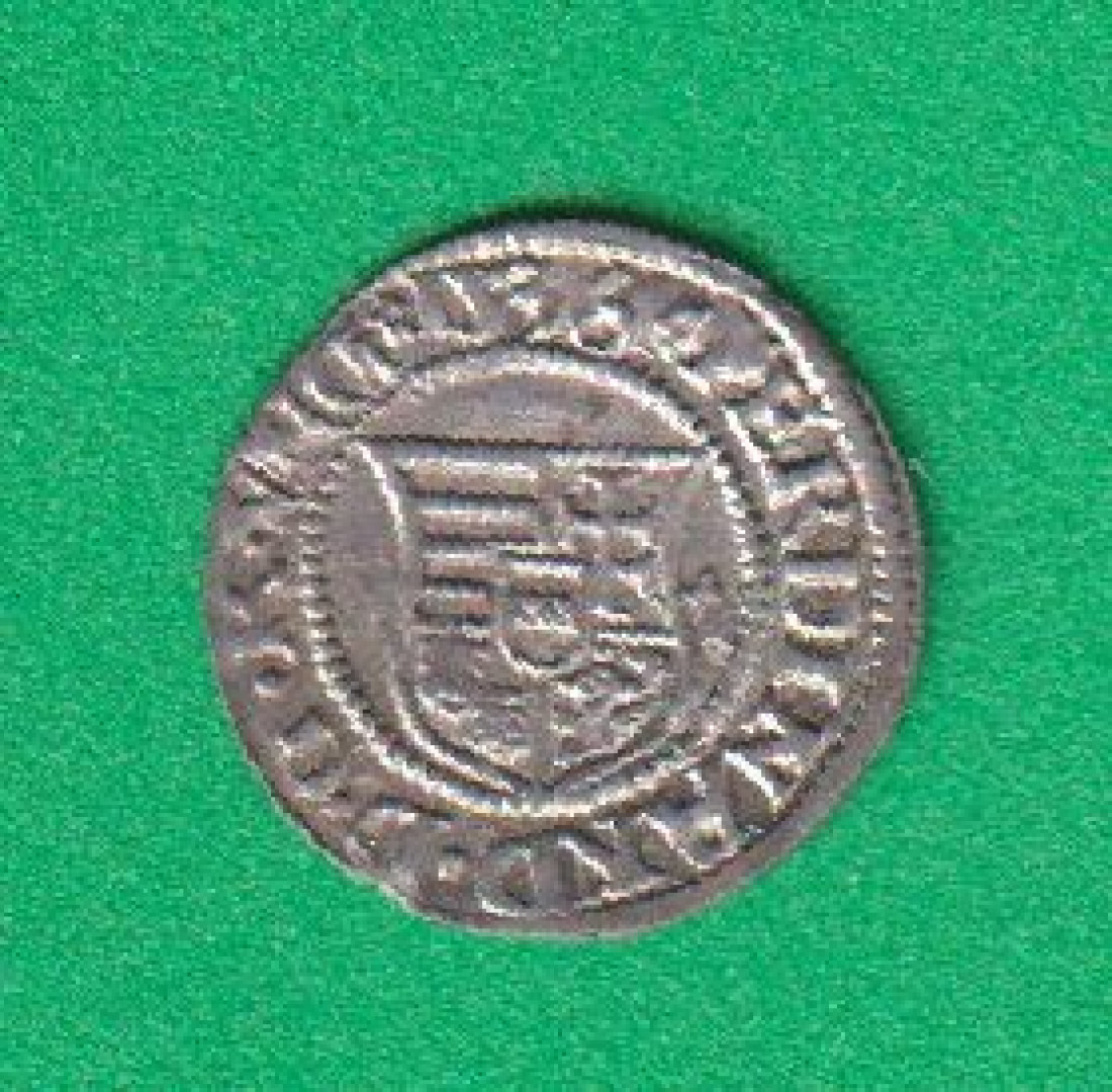 I. Ferdinánd dénár 1536.K-B ÉH745.a (L)