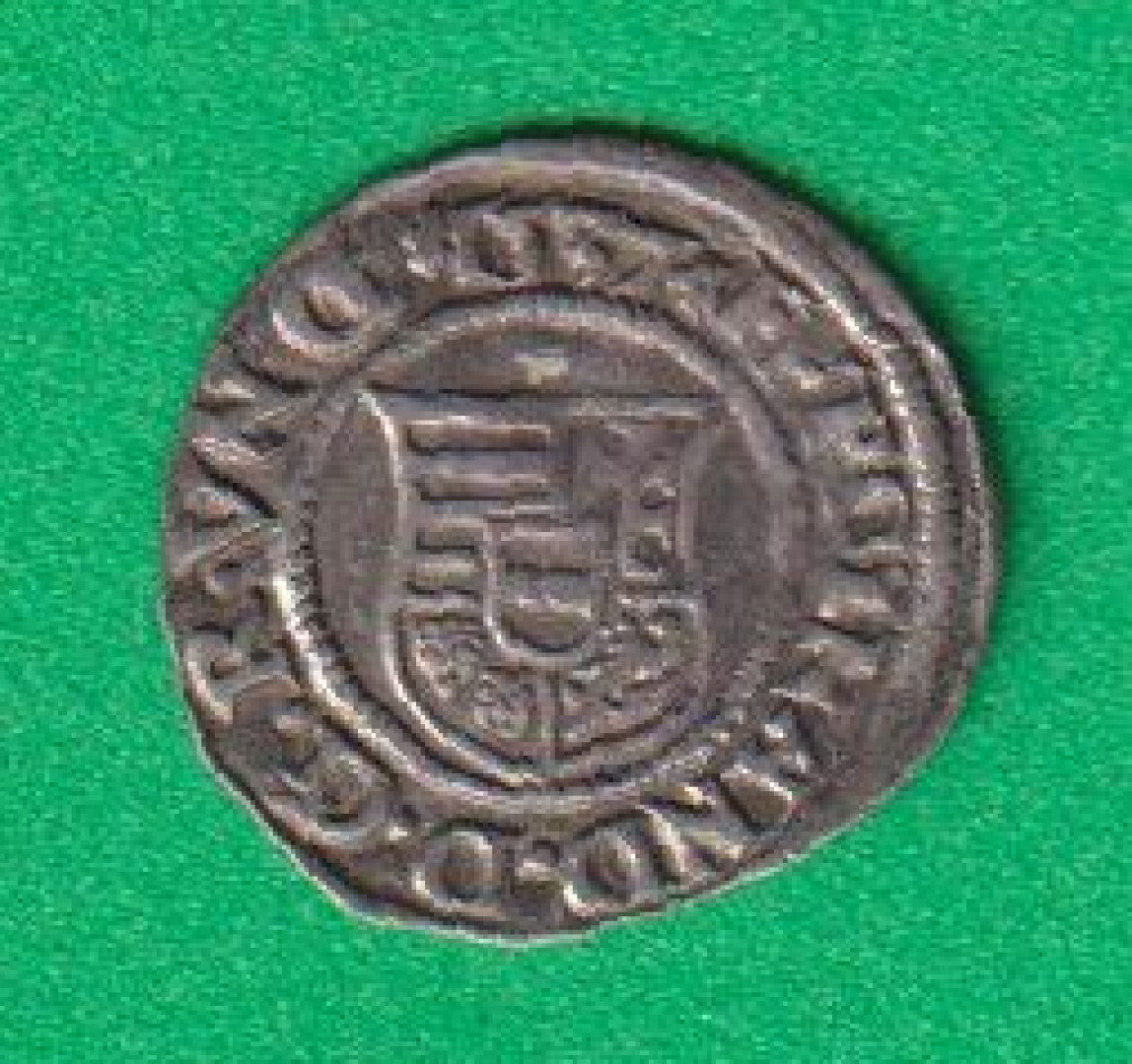 I. Ferdinánd dénár 1537.K-B ÉH745.a (L)