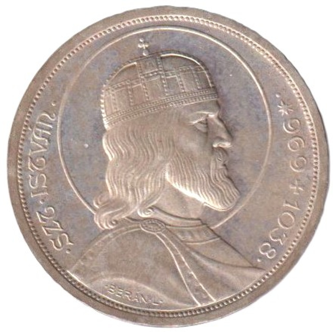 Szent István 5 Pengő 1938.   (L)