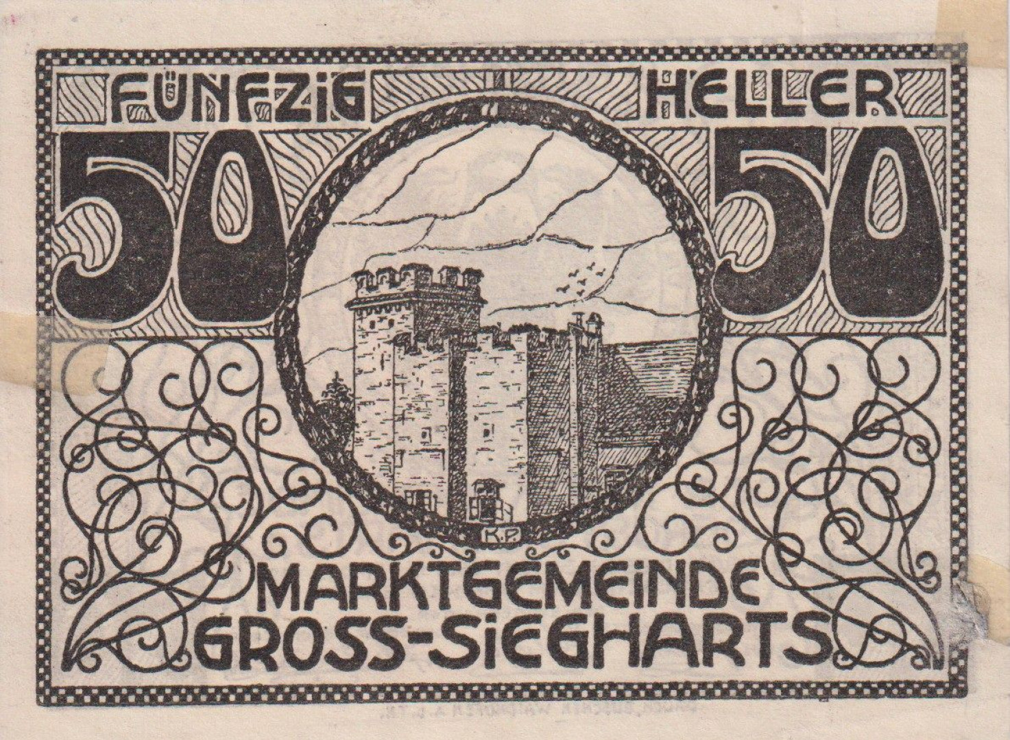 Gross-Siegharts 50 heller 1920.