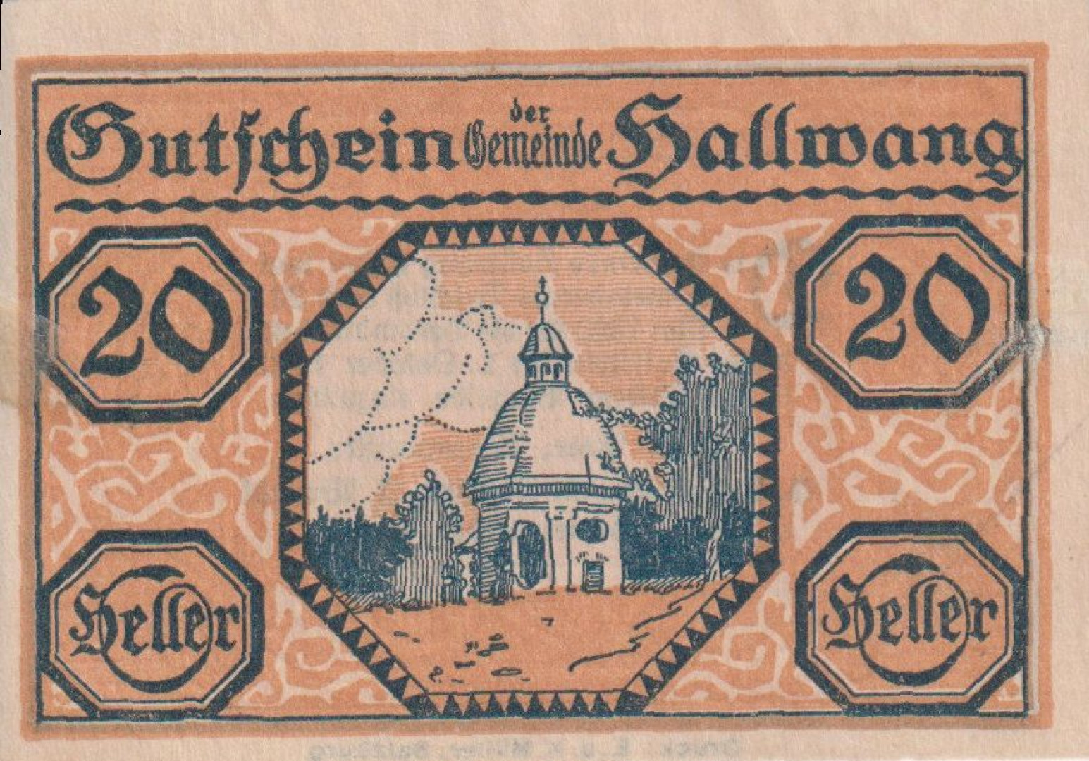 Hallwang 20 heller 1920.