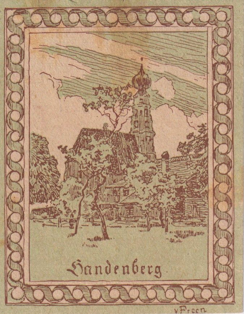 Handenberg 20 heller 1920.