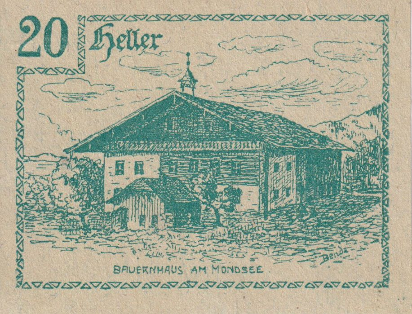 Innerschwandt 20 heller 1920.