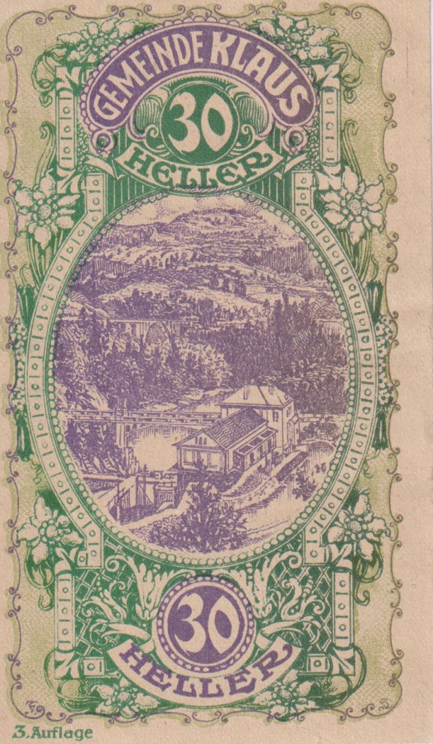 Klaus 30 heller 1920. 3. kiadás