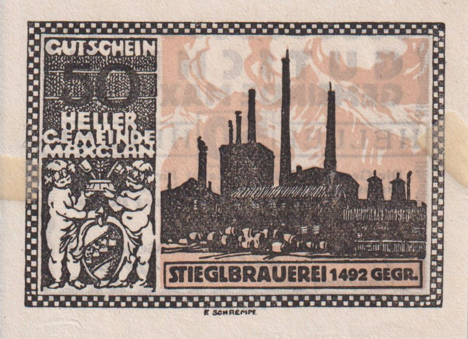 Maxglan 50 heller 1920