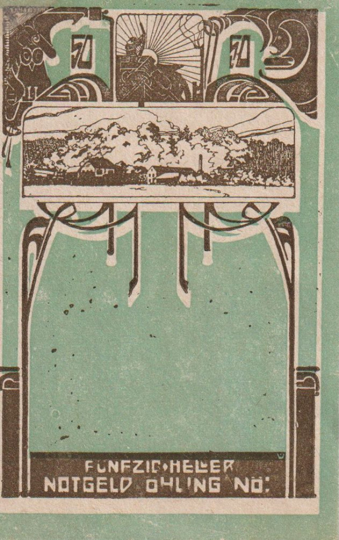 Ohling 50 heller 1920.