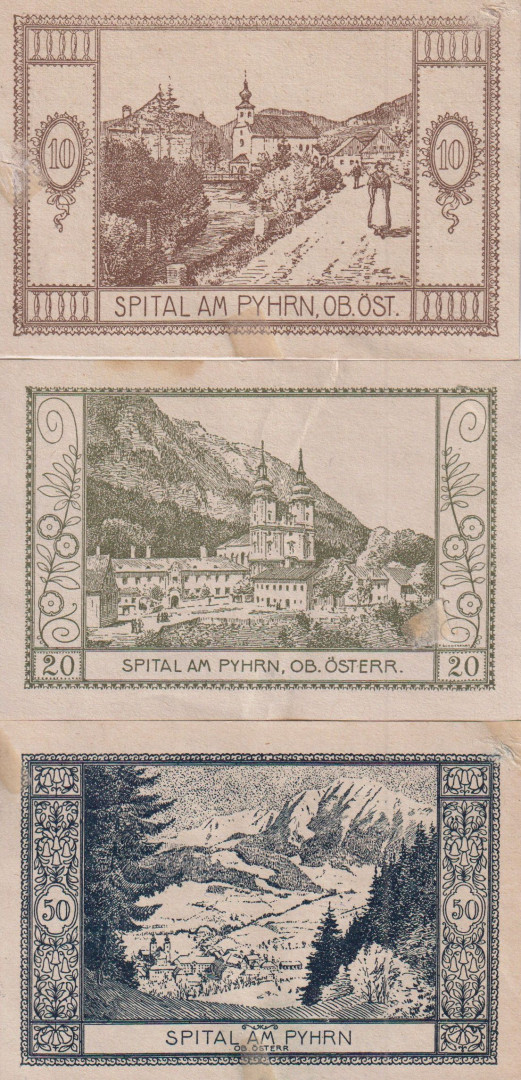 Spital am Pyhrn 10, 20, 50 heller 1920
