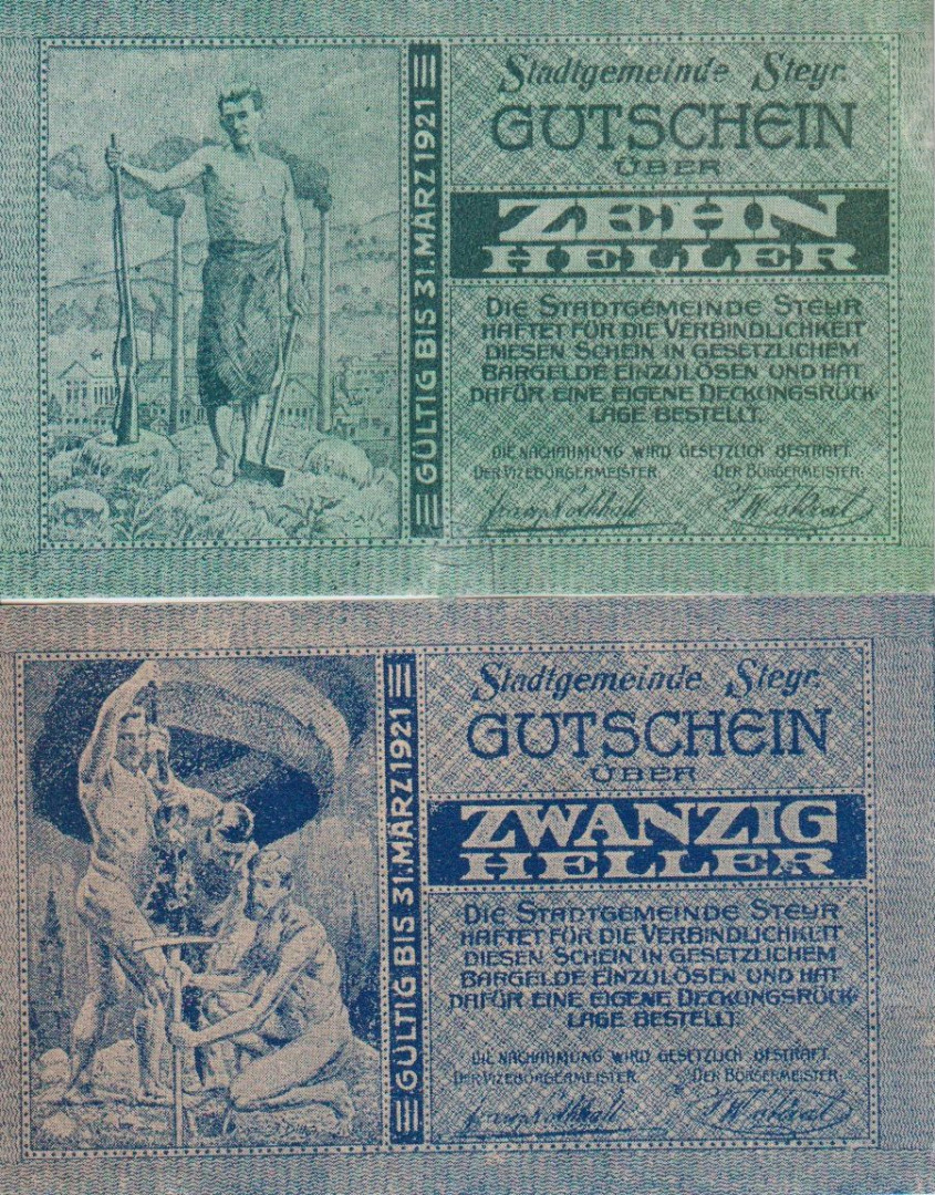 Steyr 10, 20 heller 1920.