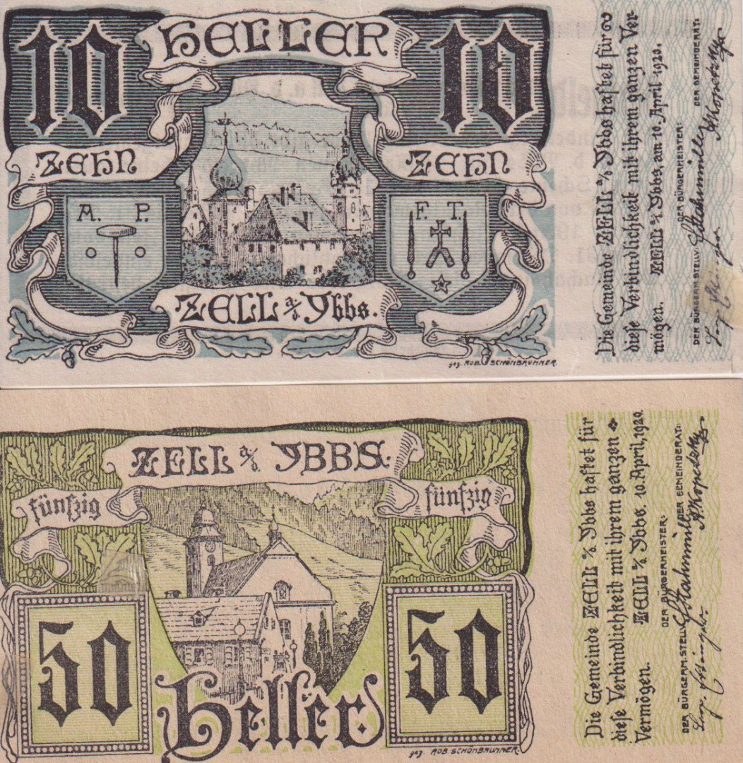 Zell am Ybbs 10, 50 heller 1920