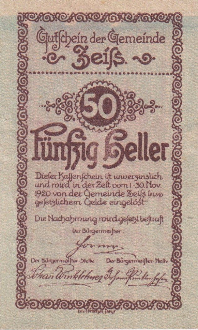 Zeiss 50 heller 1920.