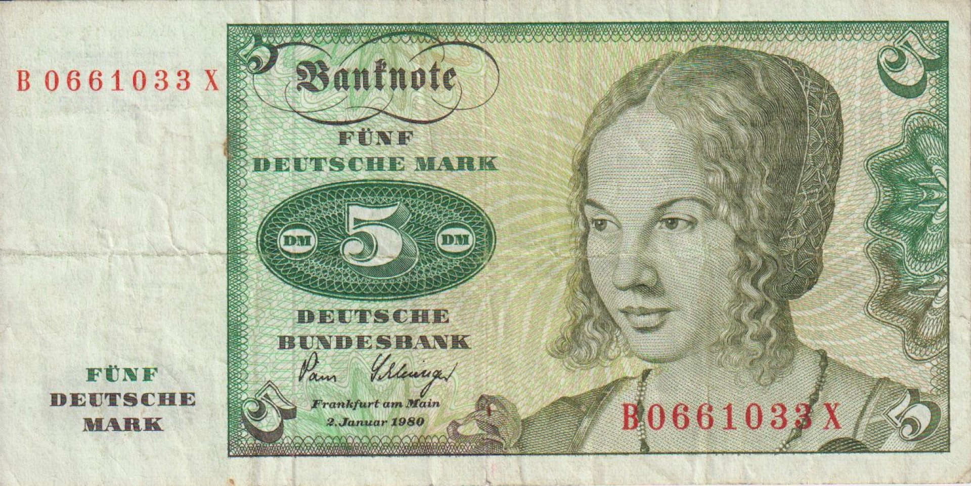 Németország 5 márka 1980. P 18 (L)