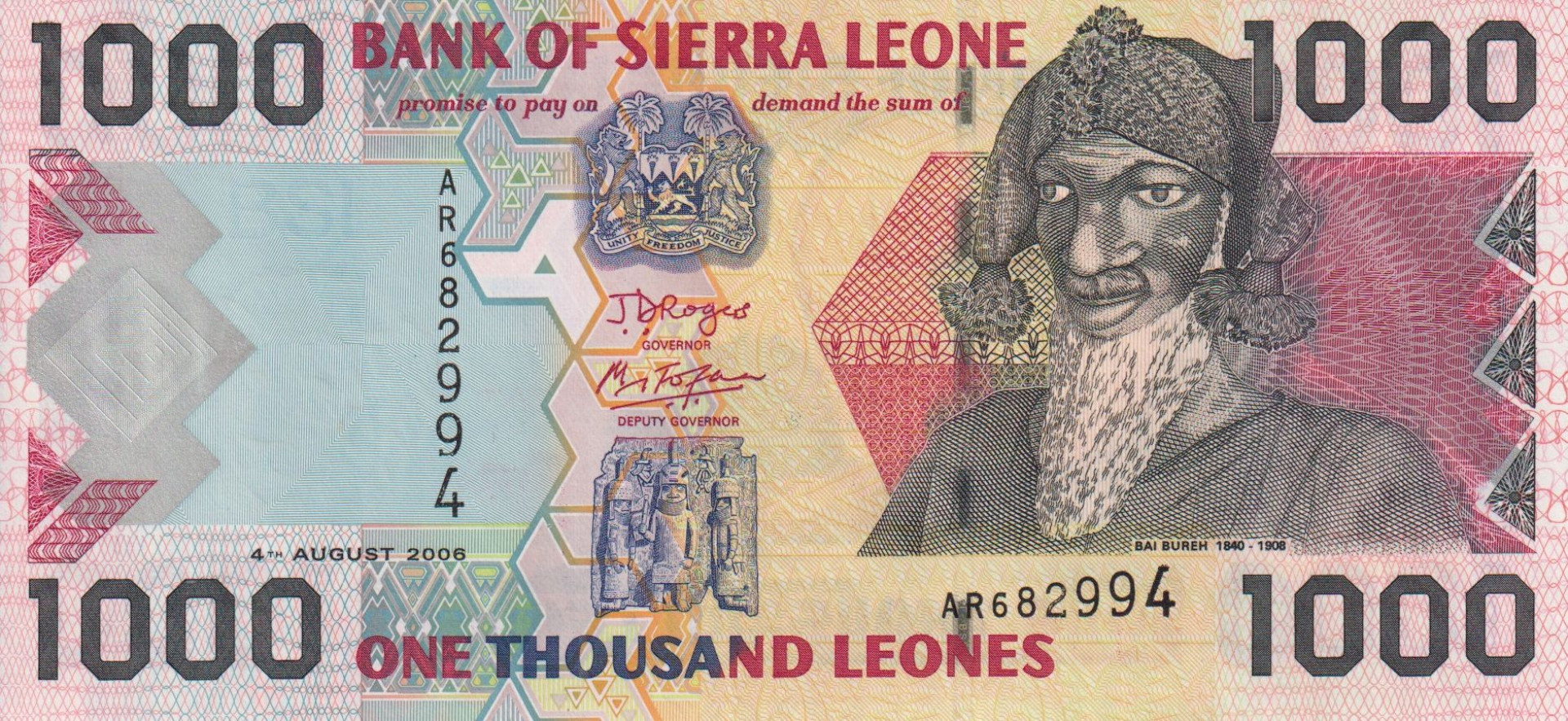 Sierra Leone 1000 leones 2008. P 30 (L)