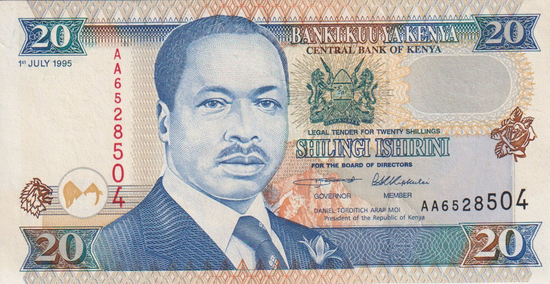 Kenya 20 shilini 1995.   P 32   (L)