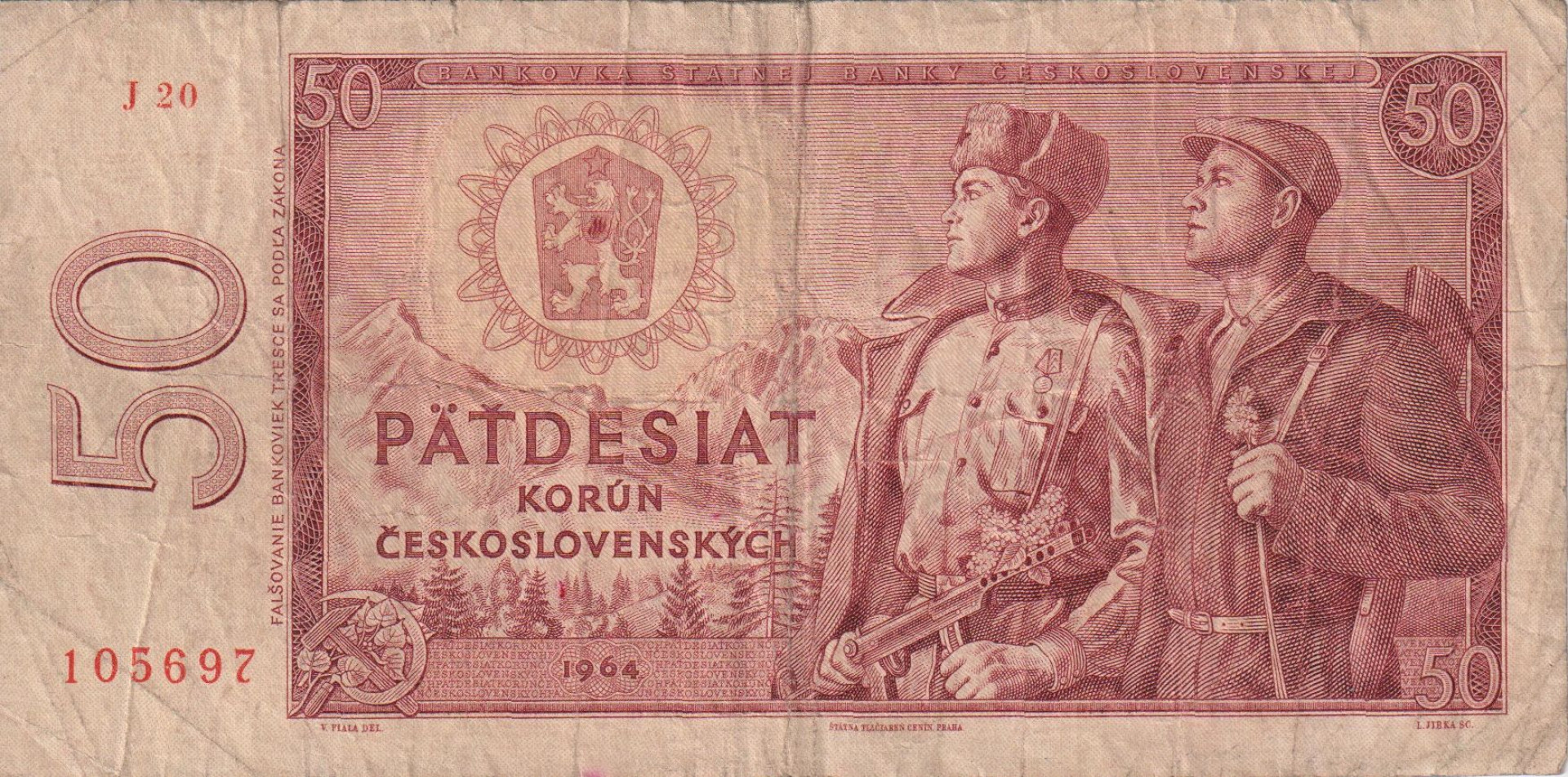 Csehszlovákia 50 korun 1964. P 90