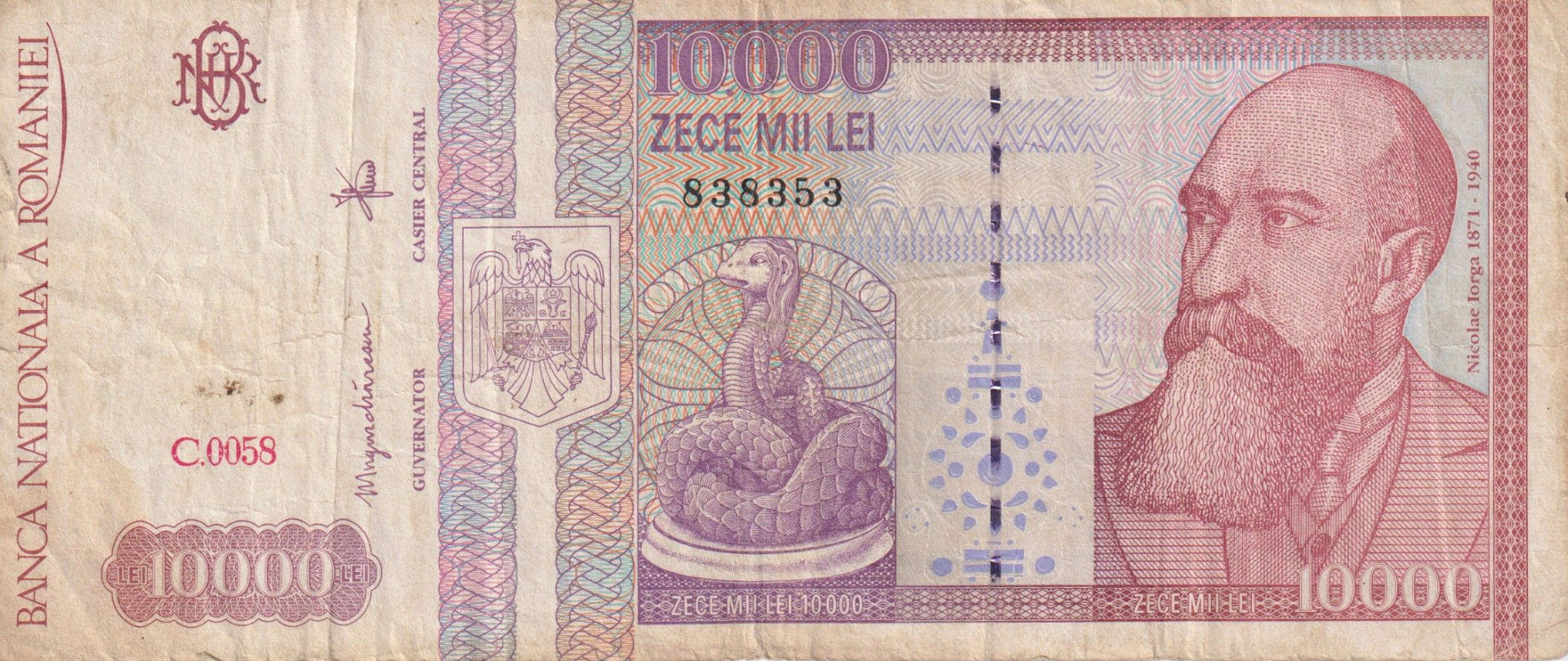 Románia 10000 lei 1994. P 105