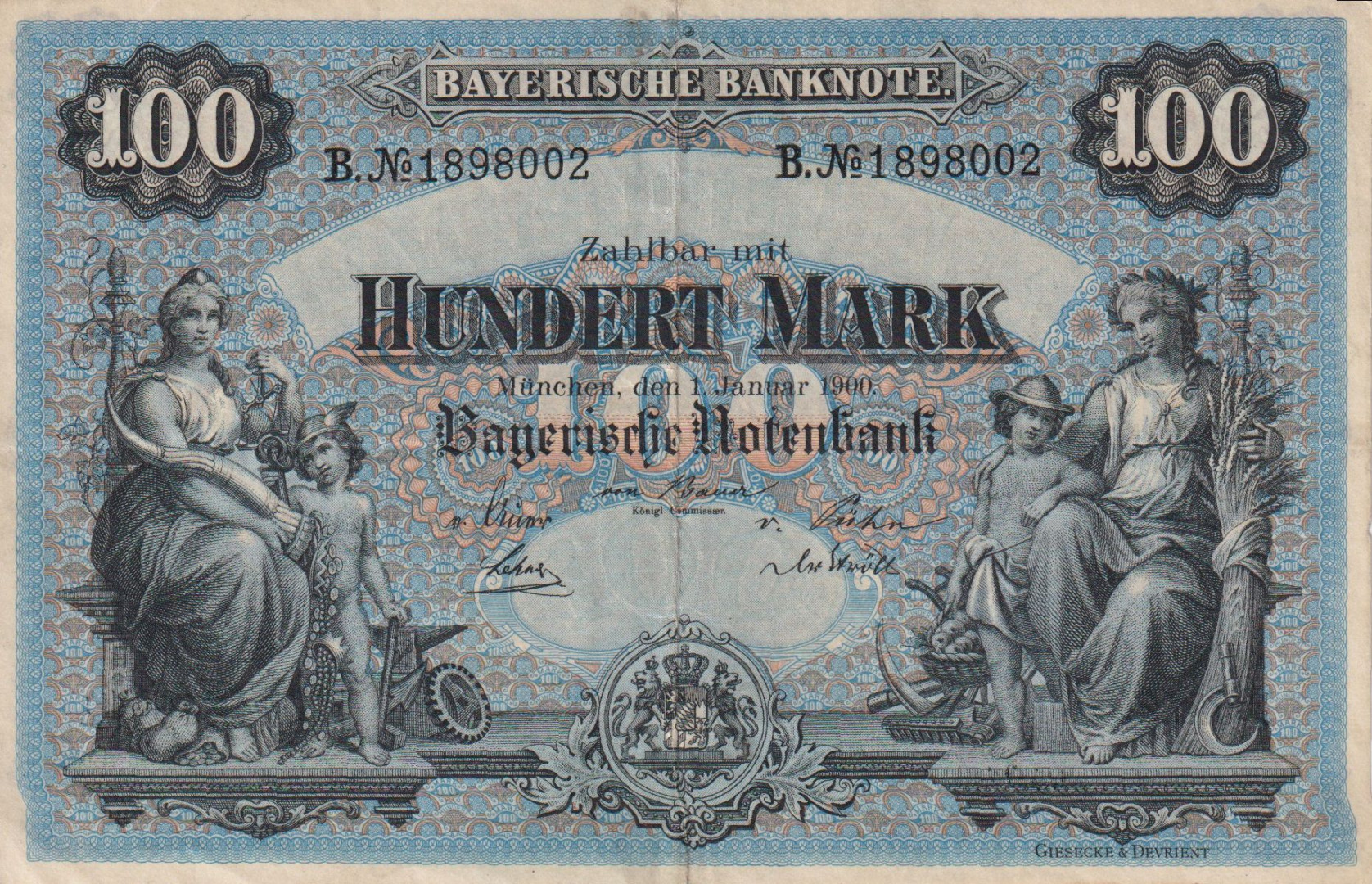 Németország 100 márk 1900. S 922
