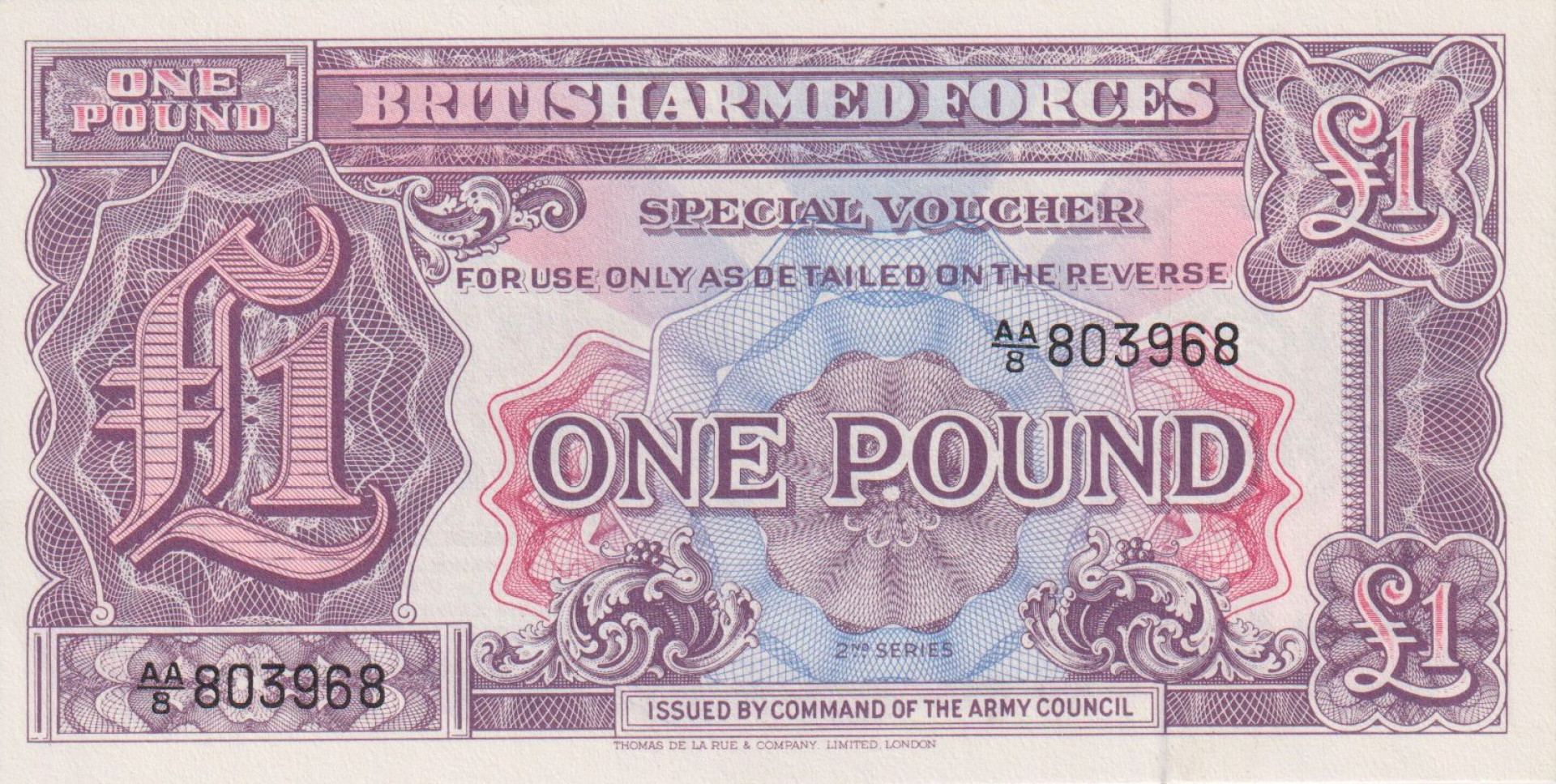 Angol katonai 1 pound  2. Seria 1948.   M 22