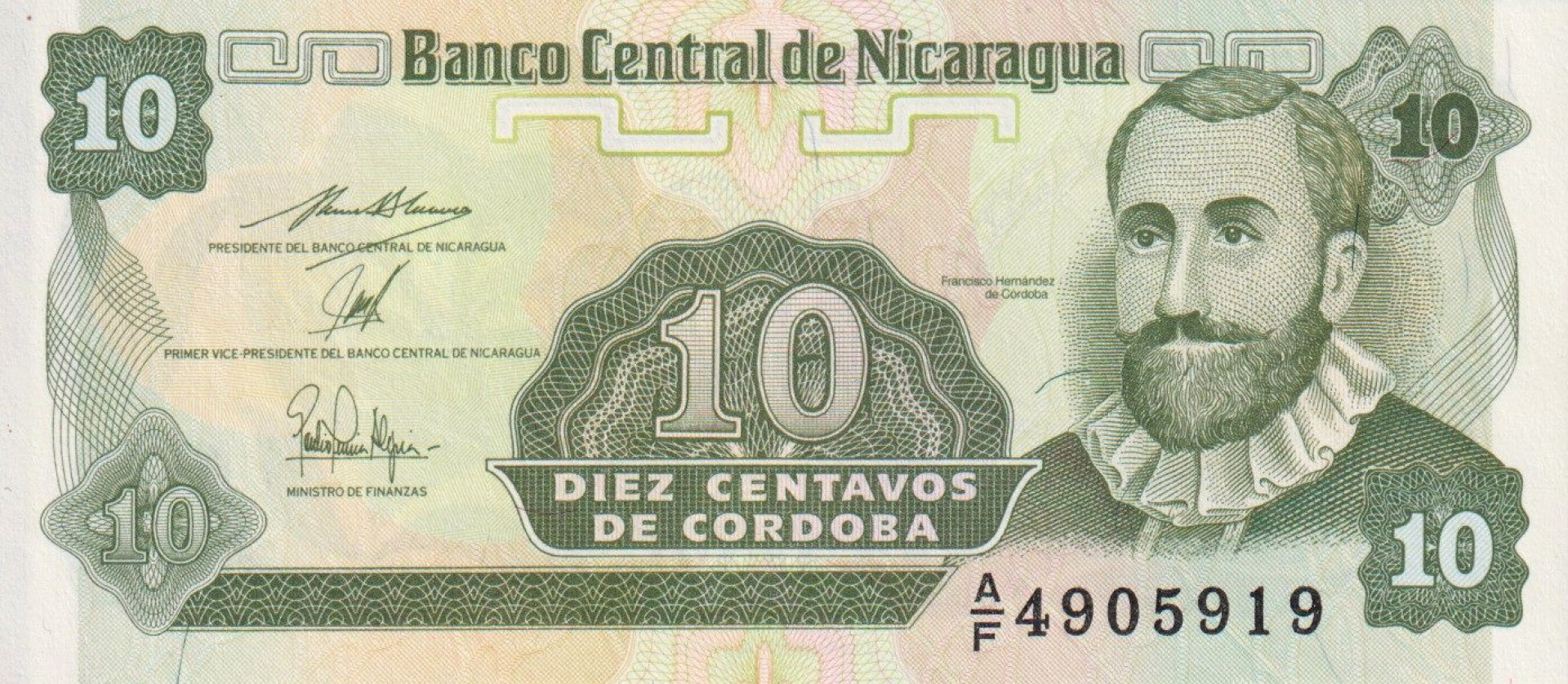Nicaragua 10 centavo 1991. P 169