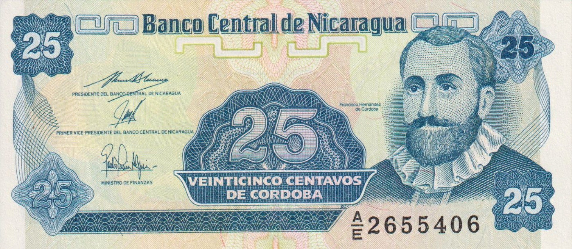Nicaragua 25 centavo 1991. P 170