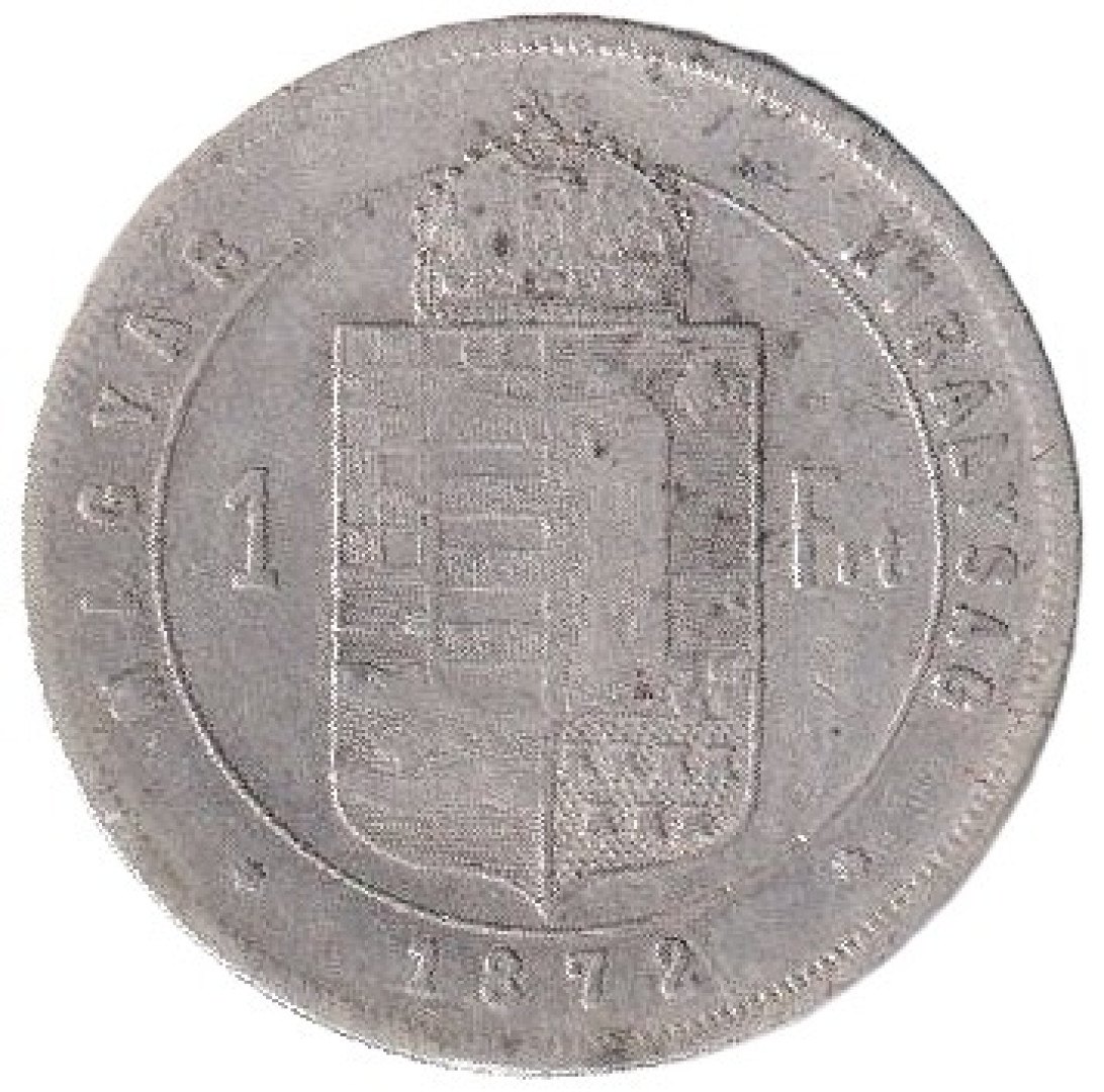 Ferenc József 1 Forint 1872.KB Ezüst 900 12,34g 29mm RITKA!