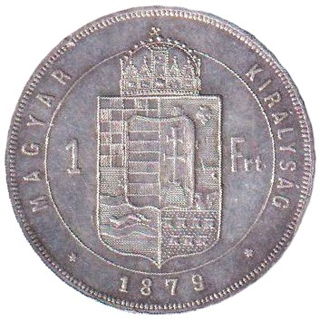 Ferenc József 1 Forint 1879.KB Ezüst 900 12,34g 29mm