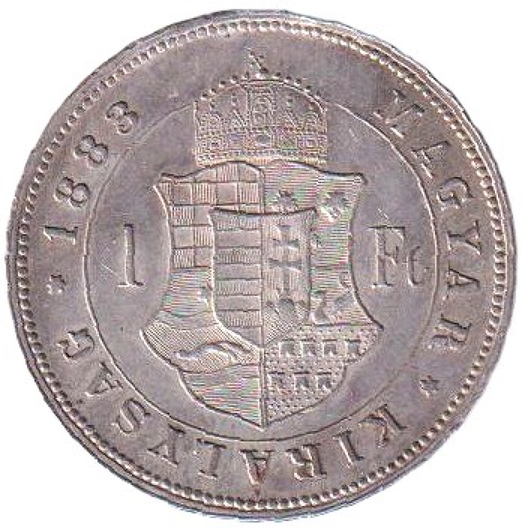 Ferenc József 1 Forint 1883.KB Ezüst 900 12,34g 29mm