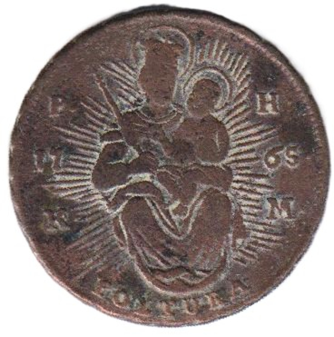 Mária Terézia poltura 1765.  Bronz
