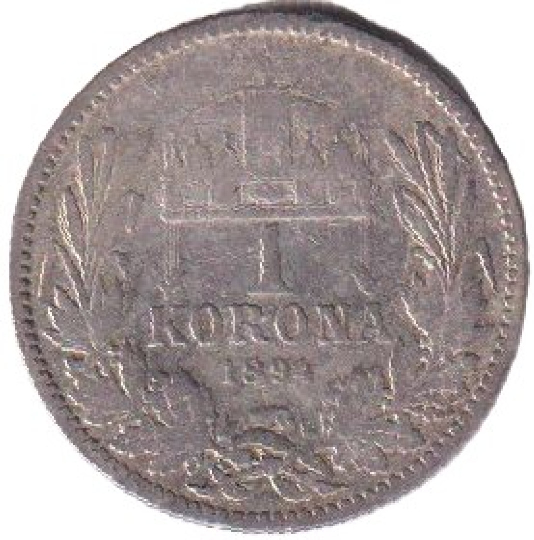 Ferenc József 1 korona 1894.KB Ezüst 835 5g 23mm