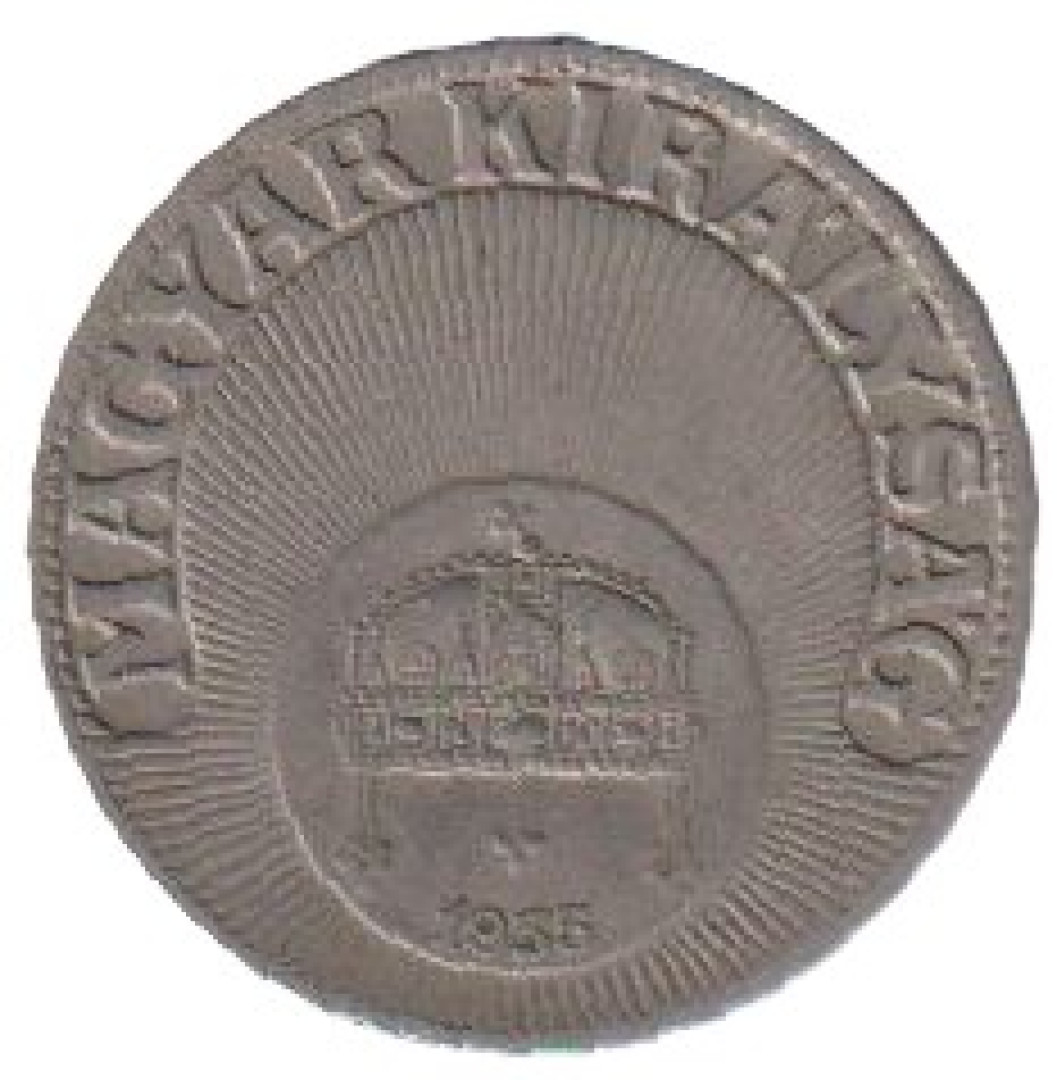 Magyar Királyság 10 fillér 1935. Nikkel