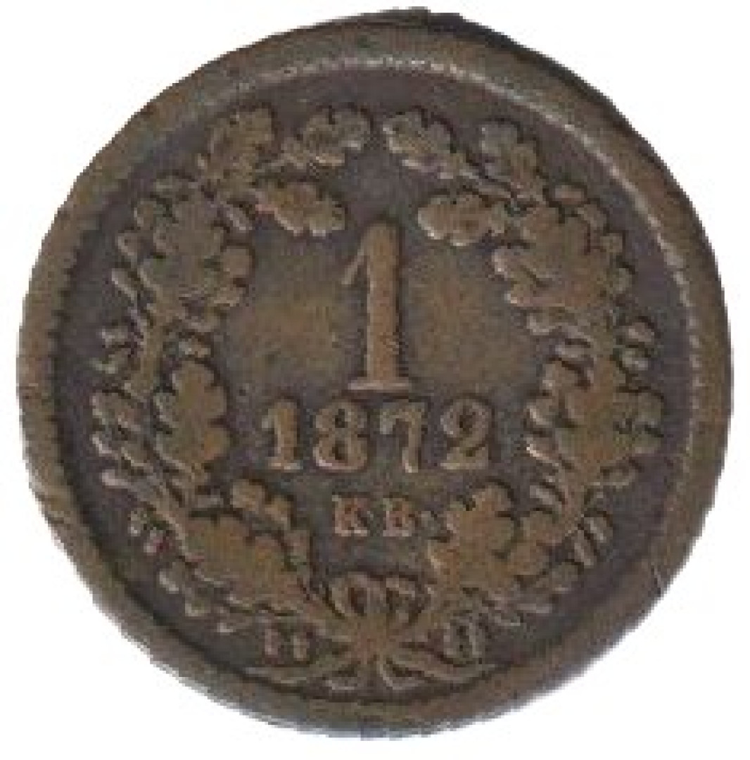 Ferenc József 1 krajcár 1872.KB Bronz