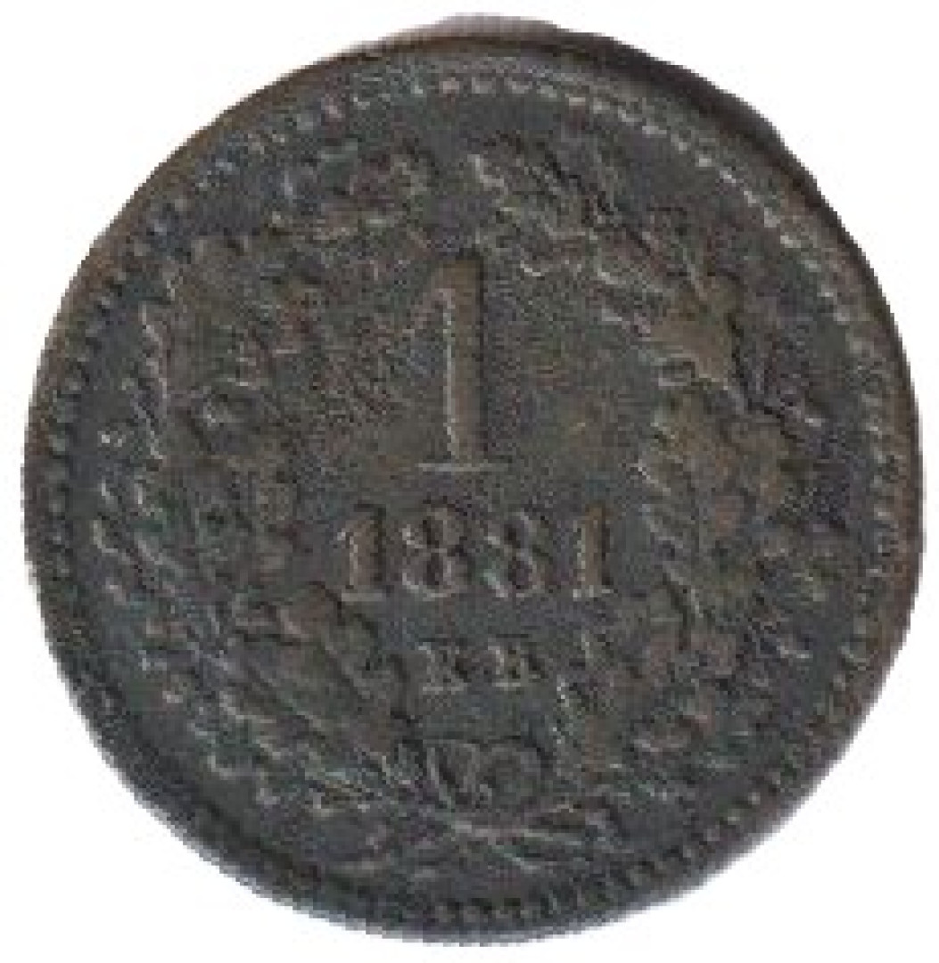 Ferenc József 1 krajcár 1881.KB Bronz