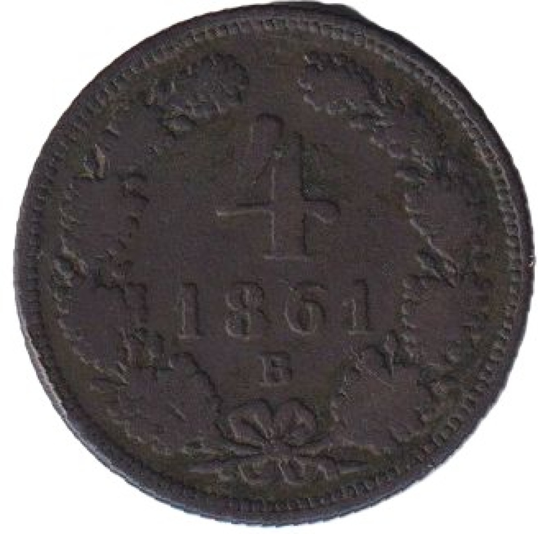 Ferenc József 4 krajcár 1861.B Bronz
