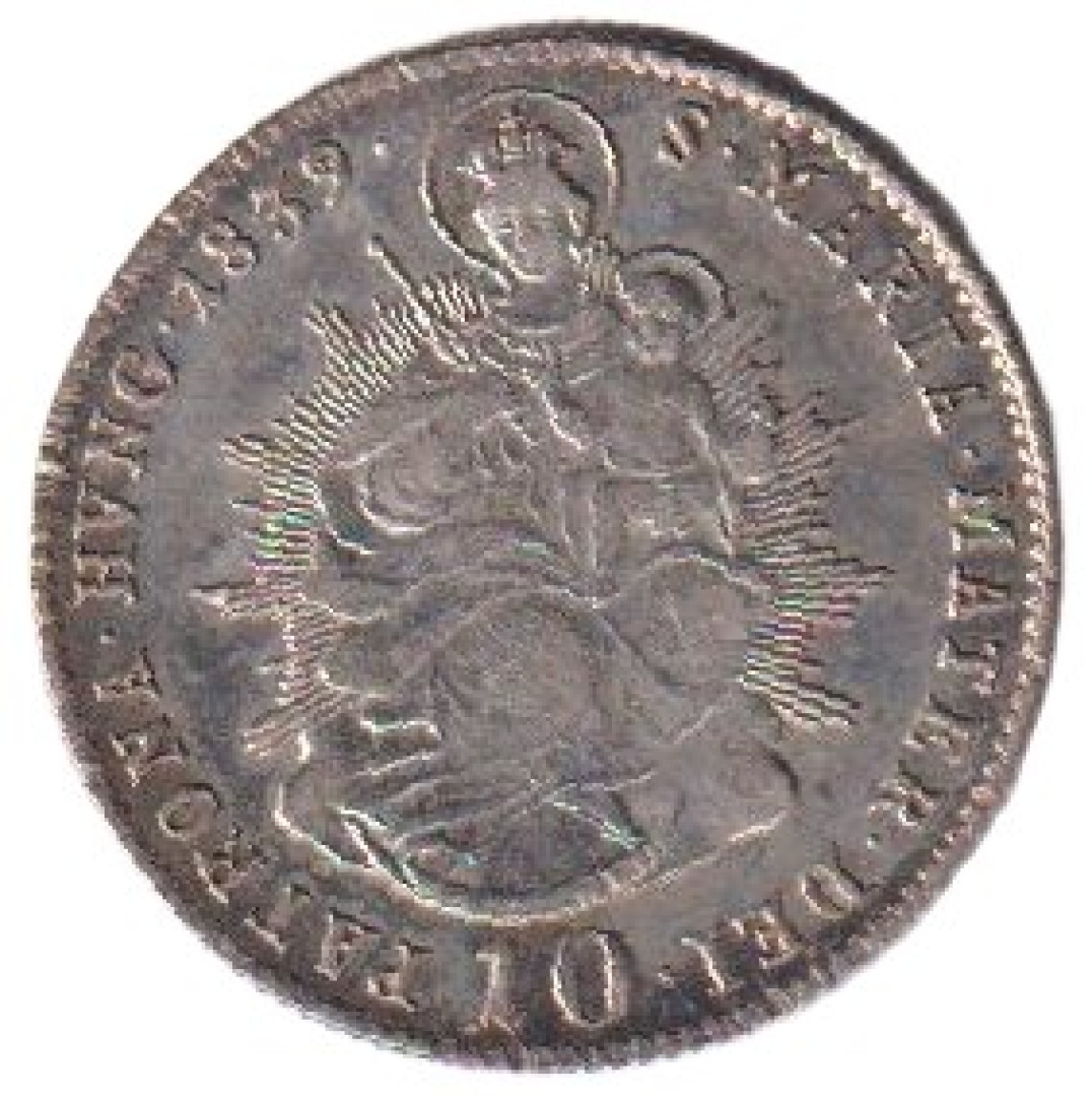 V. Ferdinánd 10 krajcár 1839.B RITKA Ezüst 500 3,89g 23mm