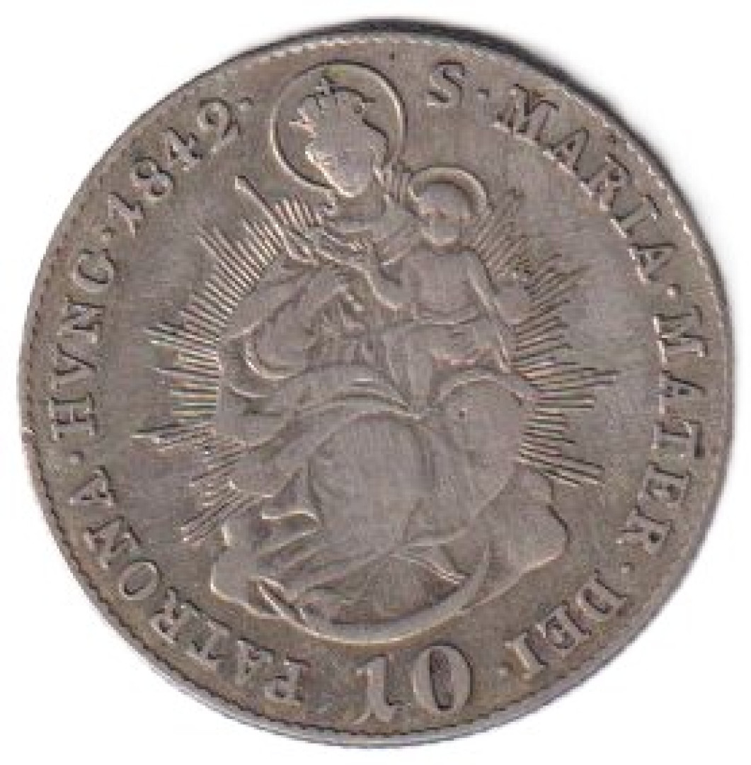V. Ferdinánd 10 krajcár 1842.B  Ezüst 500  3,89g  23mm