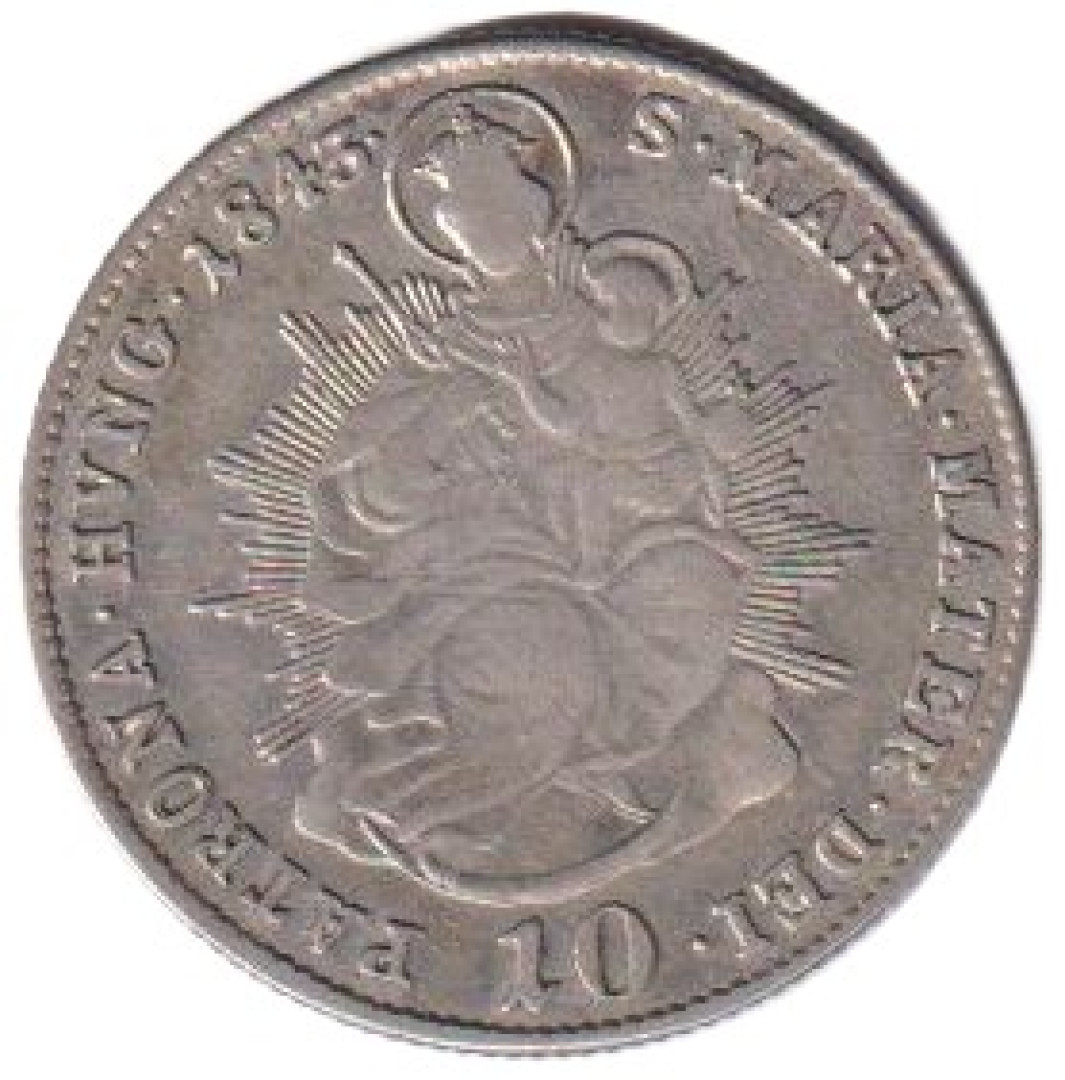 V. Ferdinánd 10 krajcár 1843.B  Ezüst 500  3,89g  23mm