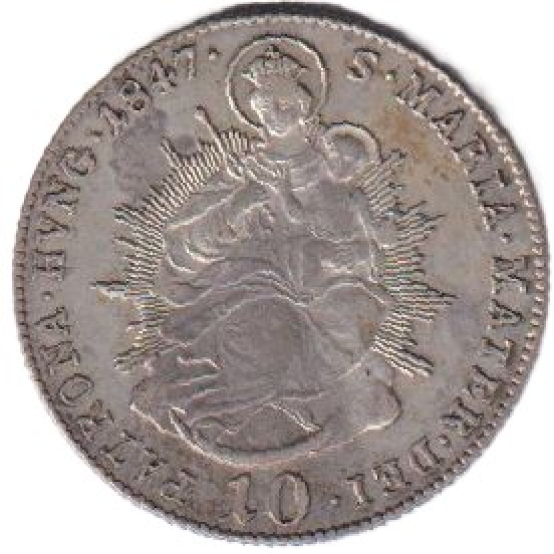 V. Ferdinánd 10 krajcár 1847.B  Ezüst 500  3,89g  23mm