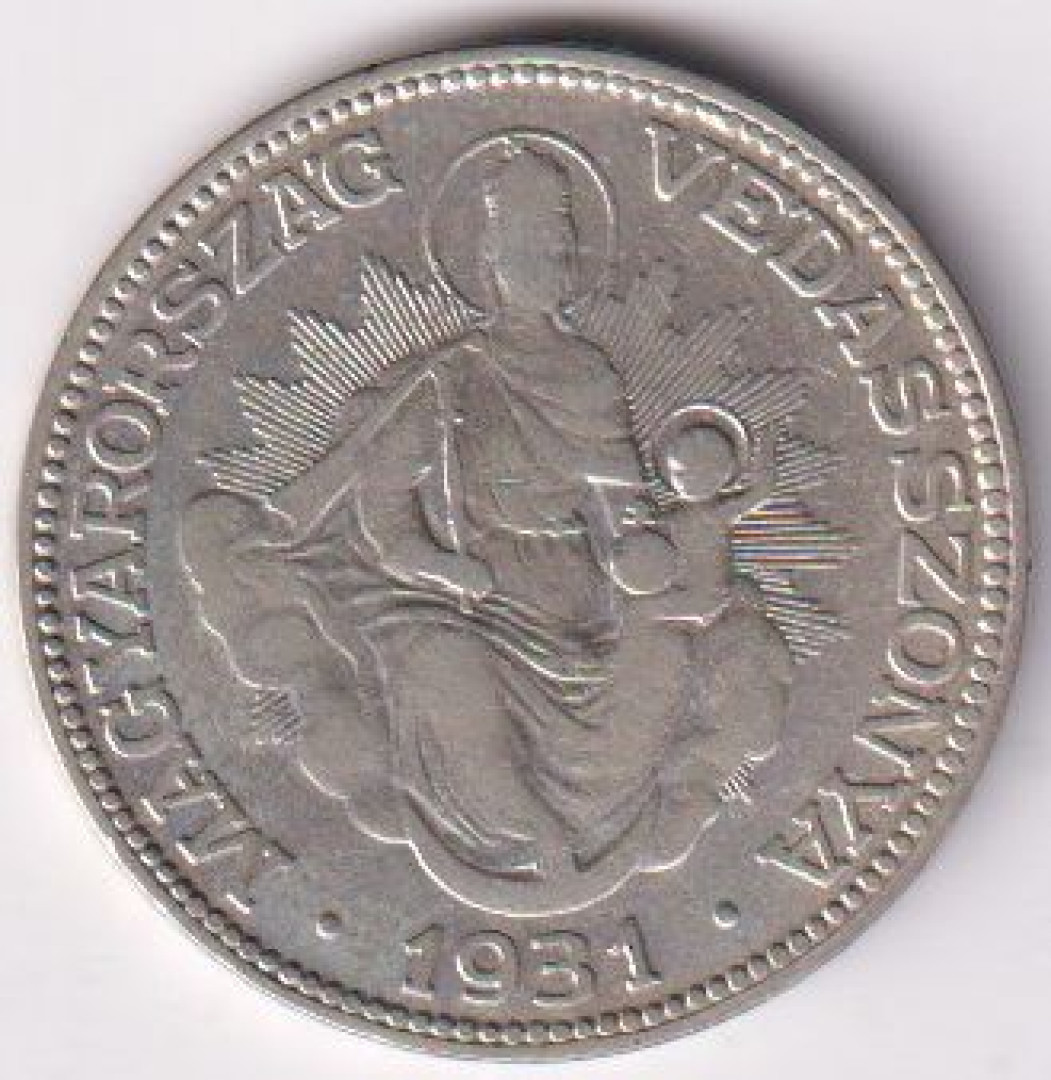 2 Pengő 1931. Ezüst 640 10g 27mm