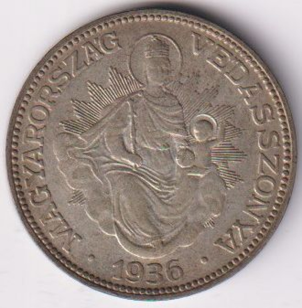 2 Pengő 1936. Ezüst 640 10g 27mm