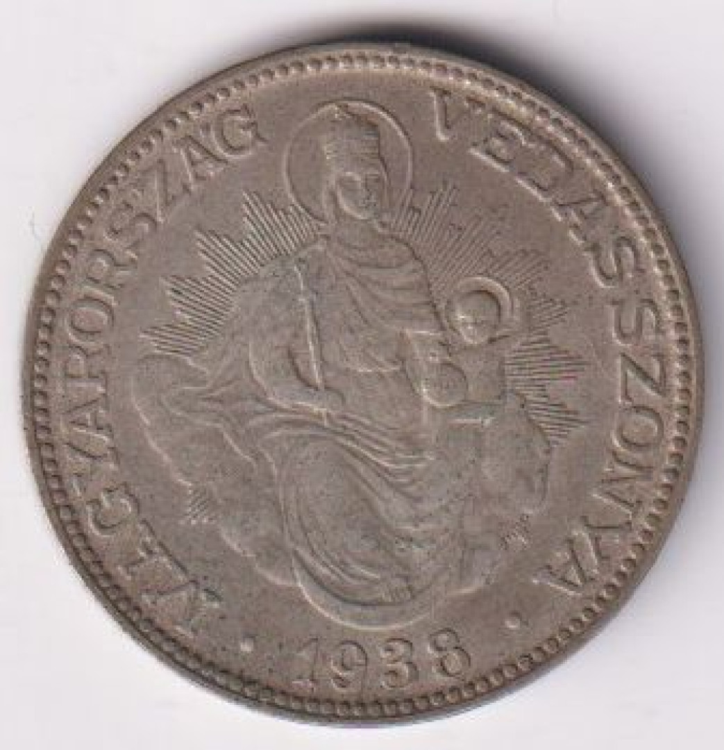 2 Pengő 1938. Ezüst 640 10g 27mm
