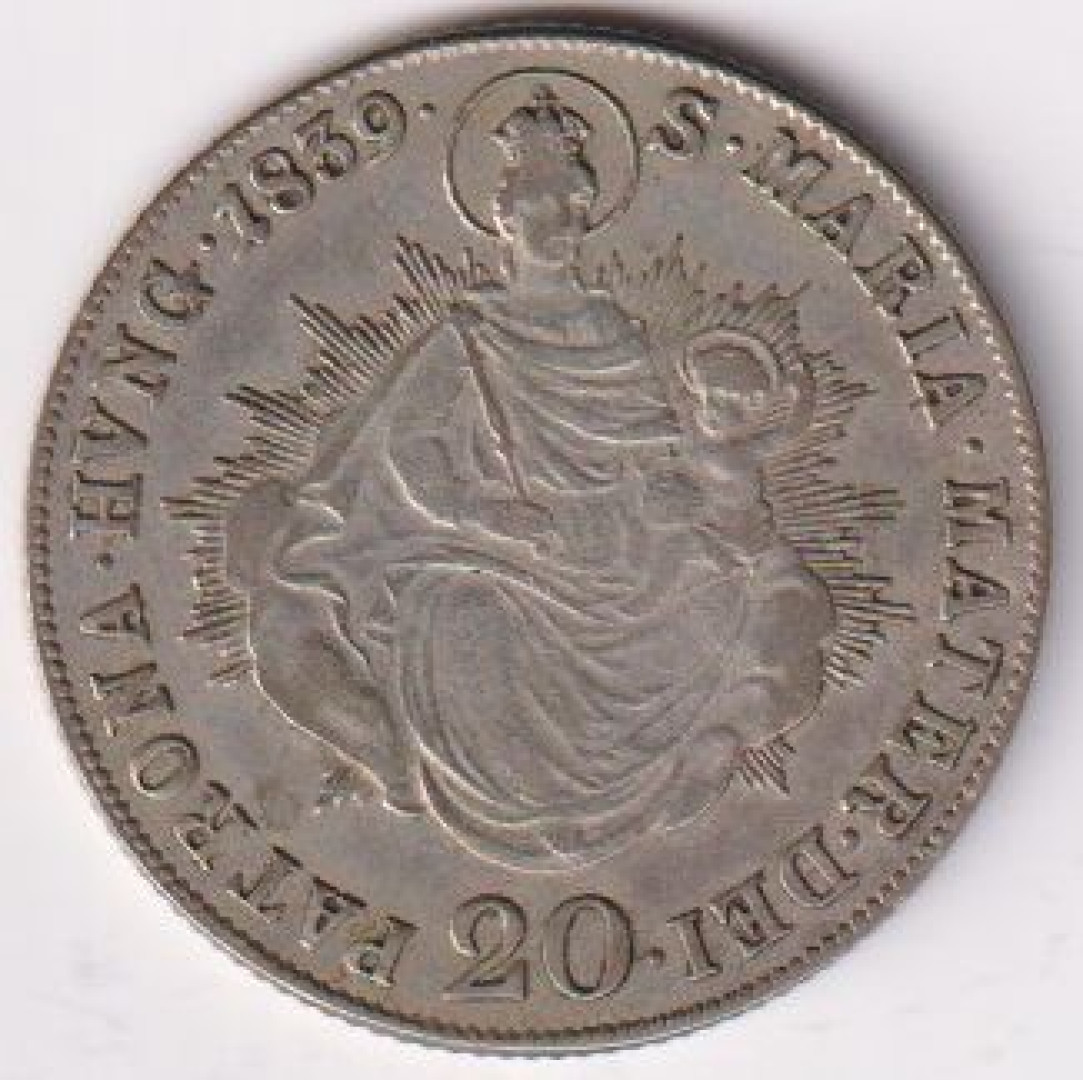V.Ferdinánd 20 krajcár 1839.B Ezüst 640  6,68g  26mm