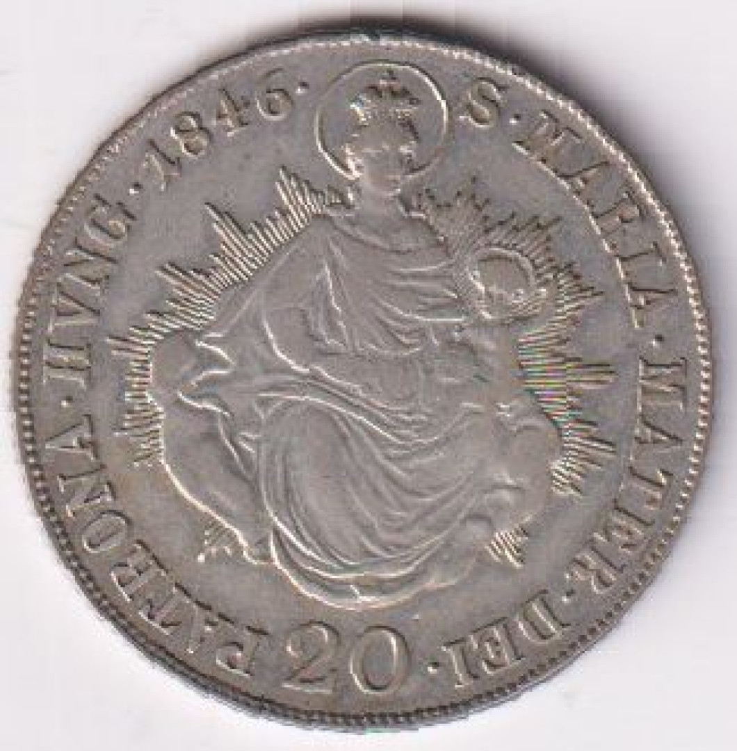 V.Ferdinánd 20 krajcár 1846.B Ezüst 640  6,68g  26mm