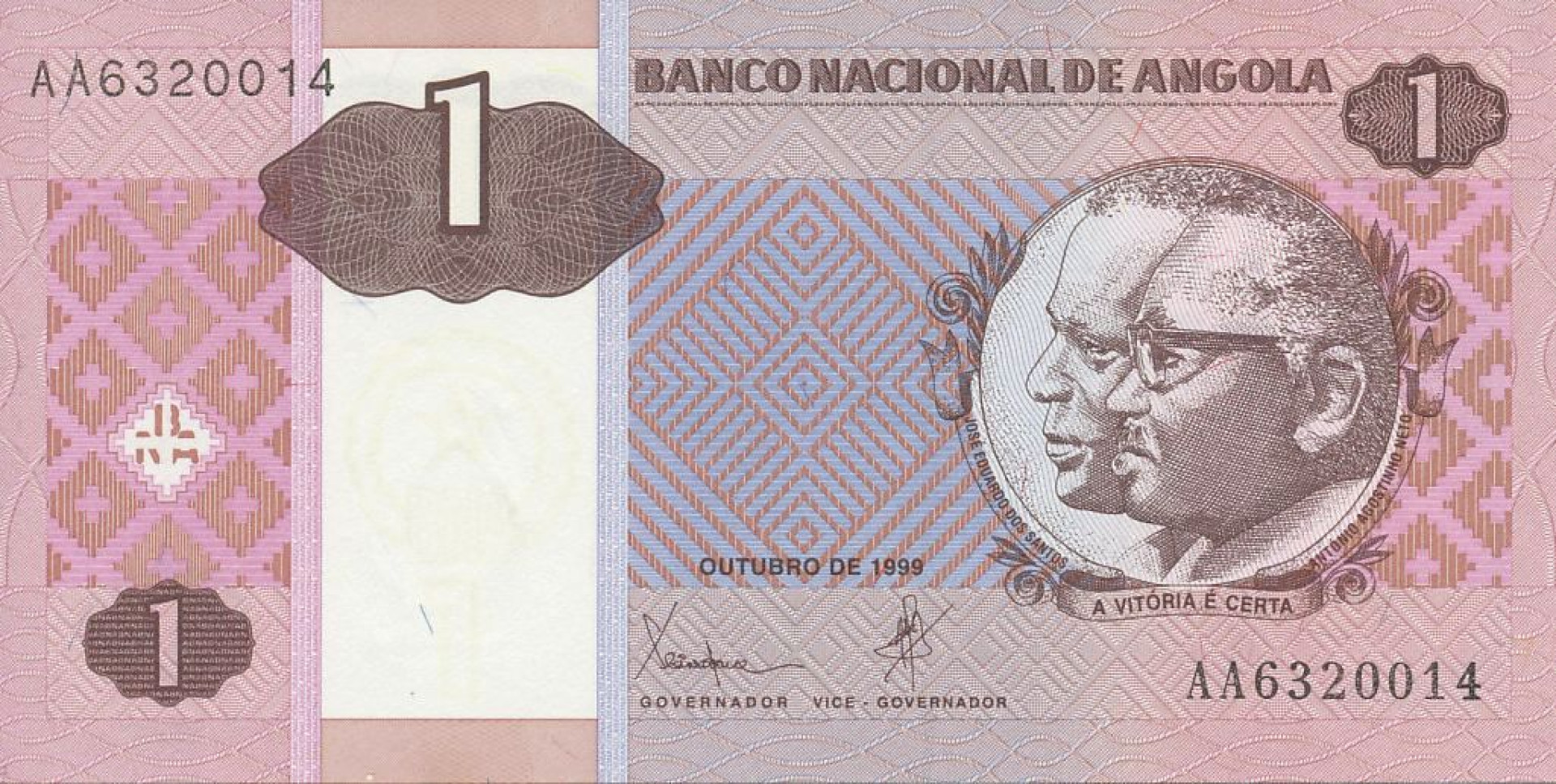Angola 1 kwanza 1999.    P 143   (N)