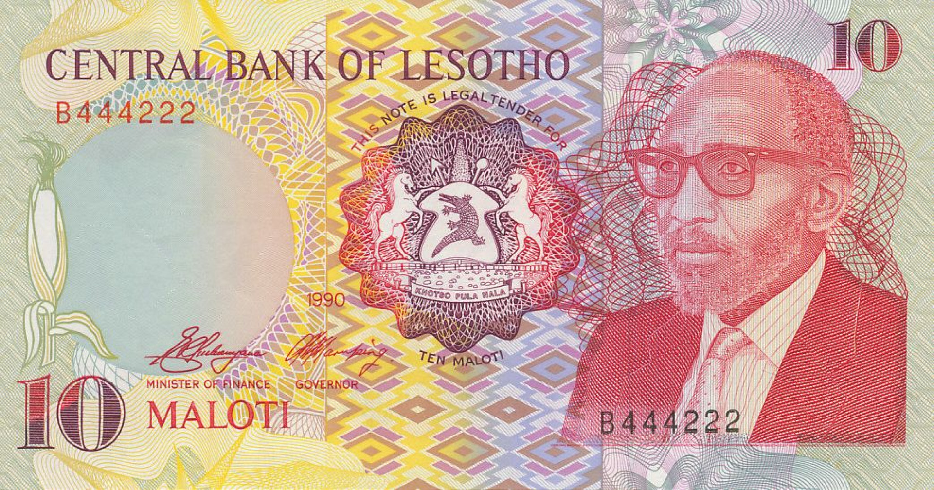 Lesotho 10 maloti 1990. P 11a (N)